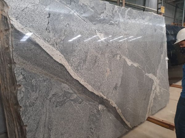 Bookmatched quartzite selection for premium residential surfaces