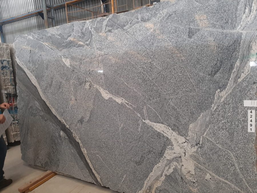 Gray quartzite slab for luxury countertop design Jacksonville